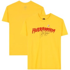 Hulk Hogan Hulkamania Yellow Autographed T-Shirt